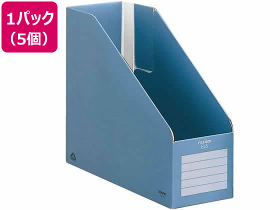 ファイルボックスE&S A4タテ 背幅102mm 青 5個 コクヨ フ-E455B