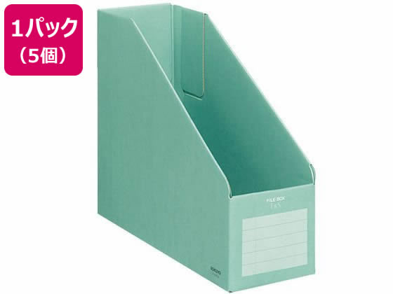 ファイルボックスE&S A4タテ 背幅102mm 緑 5個 コクヨ フ-E455G