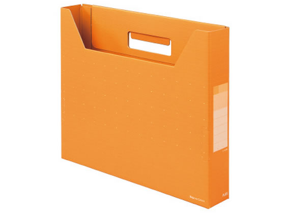 デジャヴカラーズ ボックスファイル スリム A4ヨコ ネーブルオレンジ プラス 87-614FL-022BF