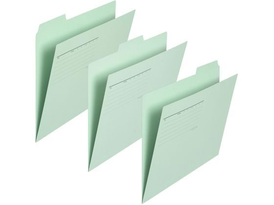 3カットフォルダー A4 ブルー 3枚(1〜3山×1セット) プラス 87-205FL-063IF