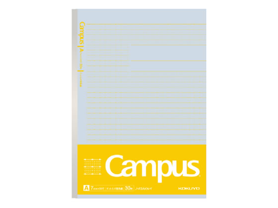 キャンパスノート(ドット入り理系線)セミB5 7mm罫 黄 コクヨ ノ-F3AKN-Y