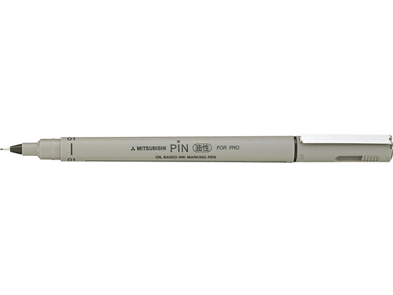 ピン 油性ペン 極細 0.49mm 黒　三菱鉛筆　PIN01A.24のサムネイル