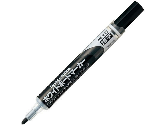 ホワイトボードマーカー ノックル 細字 黒 ぺんてる EMWLS-A