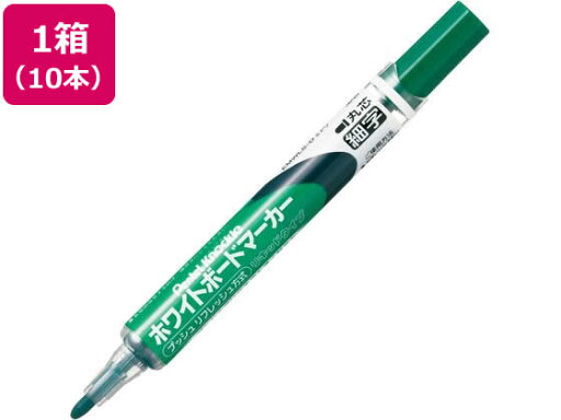 ホワイトボードマーカー ノックル 細字 緑 10本 ぺんてる EMWLS-D ホワイトボードマーカー ノックル 細字 緑 10本 ぺんてる EMWLS-D