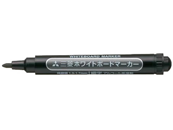 ホワイトボードマーカー 細字丸芯 黒 三菱鉛筆 PWB2M.24