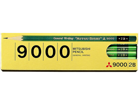 鉛筆 六角事務用 2B 12本 三菱鉛筆 K90002B
