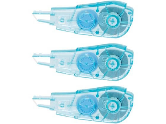 修正テープ ホワイパーPT交換テープ 3個パック 5mm ブルー プラス 48731 WH645R3P
