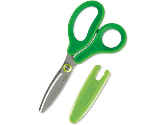 はさみ フィットカットカーブ ジュニアフッ素コート グリーン34-672 プラス 34-672/SC-145MF