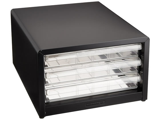 アバンテV2レターケース A4タテ 浅3段 クロ ナカバヤシ AL-33-クロ