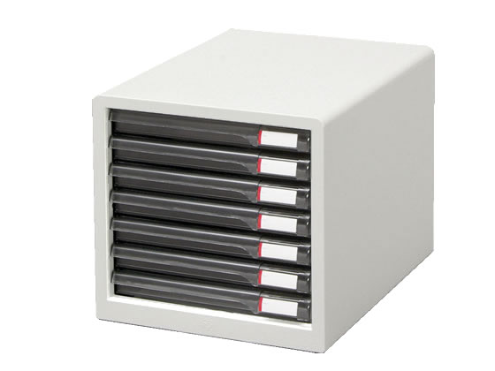 レターケース スリムタイプ 浅型7段 ライトグレー アイリスオーヤマ L-7SR