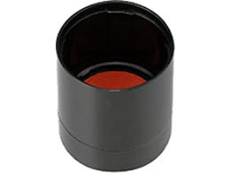 データーネームEX12ブラックのキャップのみ 朱 シヤチハタ XGL-12PC-OR