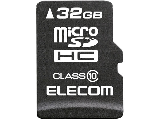 データ復旧サービス付 MicroSDHCカード Class10 32GB エレコム MF-MSD032GC10R