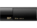 USB3.0 スライド式USBメモリ 32GB ブラック シリコンパワ...(2)