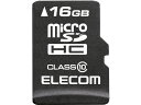 データ復旧サービス付 MicroSDHCカード Class10 16GB エレコム MF-MSD016GC10R