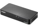Giga対応スイッチングハブ 8ポート プラスチック ブラック エレコム EHC-G08PN2-JB
