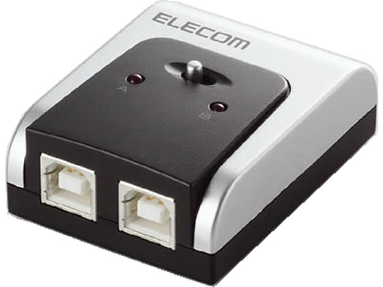 USB手動切替器2ポート エレコム U2SW-T2 その1