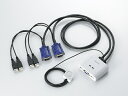 USBパソコン切替器 手元スイッチ付 エレコム KVM-KUSN