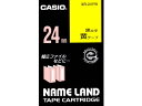 カシオ/ネームランド スタンダード 24mm 黄/黒文字/XR-24YW カシオ計算機 XR24YW