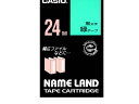 カシオ/ネームランド スタンダード 24mm 緑/黒文字/XR-24GN カシオ計算機 XR24GN