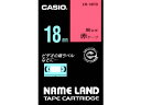カシオ/ネームランド スタンダード 18mm 赤/黒文字/XR-18RD カシオ計算機 XR18RD
