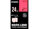 カシオ/ネームランド スタンダード 24mm 赤/黒文字/XR-24RD カシオ計算機 XR24RD