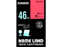 カシオ/ネームランド スタンダード 46mm 赤/黒文字/XR-46RD カシオ計算機 XR46RD