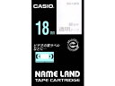 カシオ/ネームランド 18mm 透明/銀文字/XR-18XS カシオ計算機 XR18XS