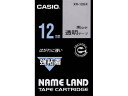 カシオ/ネームランド用テープ 強粘着 12mm 透明/黒文字/XR-12GX カシオ計算機 XR12GX