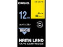カシオ/ネームランド用テープ 強粘着 12mm 黄/黒文字/XR-12GYW カシオ計算機 XR12GYW