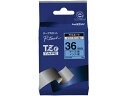 ラベルプリンター用ラミネートテープ36mm 青/黒文字/TZe-561 ブラザー TZE561