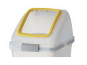 リサイクルトラッシュ 角穴ふた プラスチック 山崎産業 YW-176L-OP1-Y