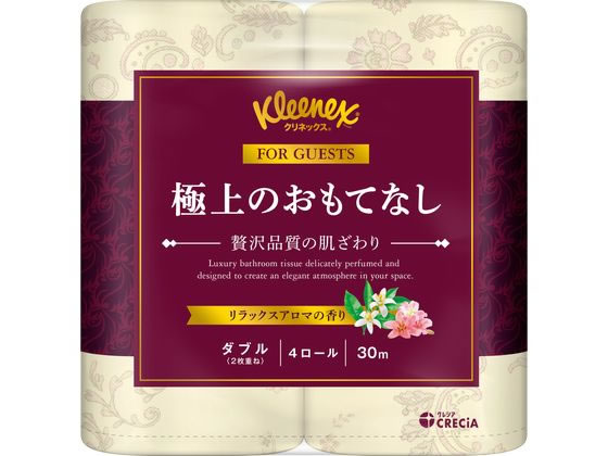 クリネックス 極上のおもてなし ダブル 30m 4ロール クレシア 22810