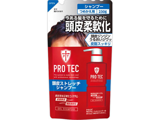 PRO TEC 頭皮ストレッチシャンプー つめかえ用 230g ライオン