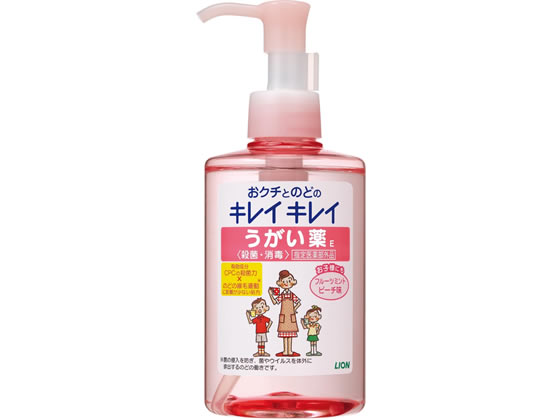 キレイキレイ うがい薬 フルーツミントピーチ味 200mL ライオン