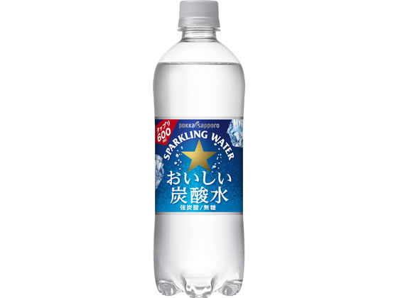 おいしい炭酸水 600ml ポッカサッポ