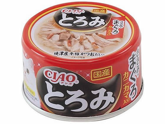 CIAO とろみ ささみ・まぐろ カニカマ入り 80g いな