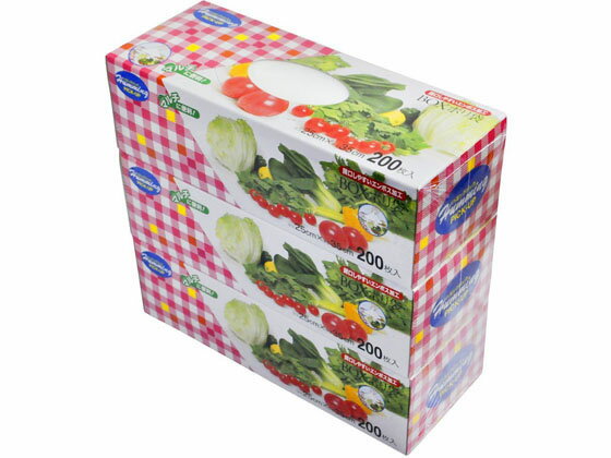 ポリ袋箱入200枚×3個セット ニッコー AB-3-3