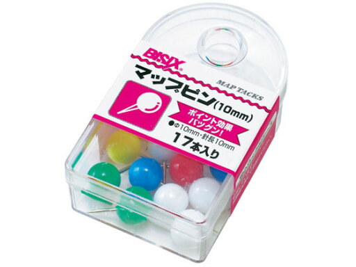 マップピン #10 5色込 17本×5 ミツヤ BX1-7-AS マップピン #10 5色込 17本×5 ミツヤ BX1-7-AS