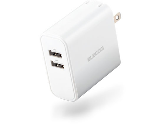 AC充電器 4.8A 2ポート エレコム MPA-ACU05WH