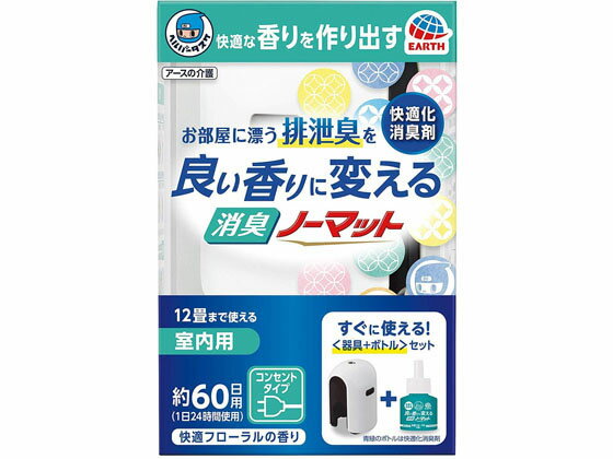ヘルパータスケ 消臭ノーマット 快適フローラルの香り 60日用 アース製薬