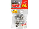 長寿命クリプトン球 60Wクリア 朝日電器 GKP-542LH(C)