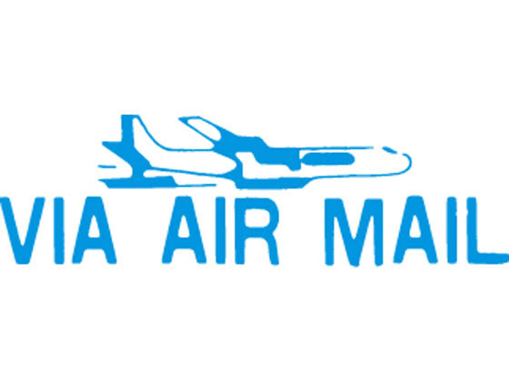 マルチスタンパー印面 青 横 VIA AIR M