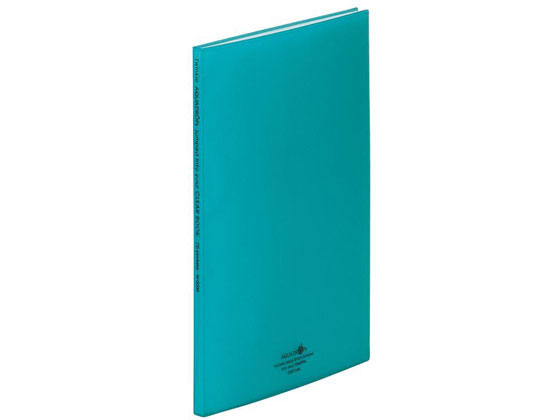 AQUA DROPs クリヤーブック A4タテ 20ポケット 青緑 リヒトラブ N5000-28