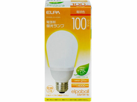 電球形蛍光灯A形100W電球/EFA25EL/21-A102H 朝日電器 EFA25EL/21A102H