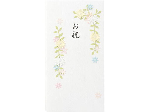 PC 金封61 お祝 花の枠 白 10枚 デザインフィル 25061006 PC 金封61 お祝 花の枠 白 10枚 デザインフィル 25061006