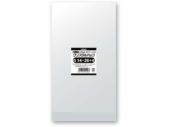 クリスタルパック 140×260+4mm 100枚×10袋 G14-26+4 シモジマ 006767