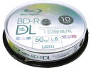BD-R DL 50GB 10枚 大容量記録用 Lazos L-BDL10P