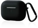 AirPods Pro用カラビナ付きシリコンケース エレコム AVA-AP2SCBK