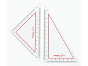 ニュースーパー定規 15cm三角定規 西敬 T-515