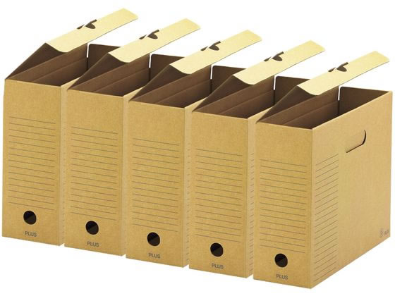 ボックスファイルフタ付きA4-E FL-081BF-5P プラス 78-092FL081BF5P